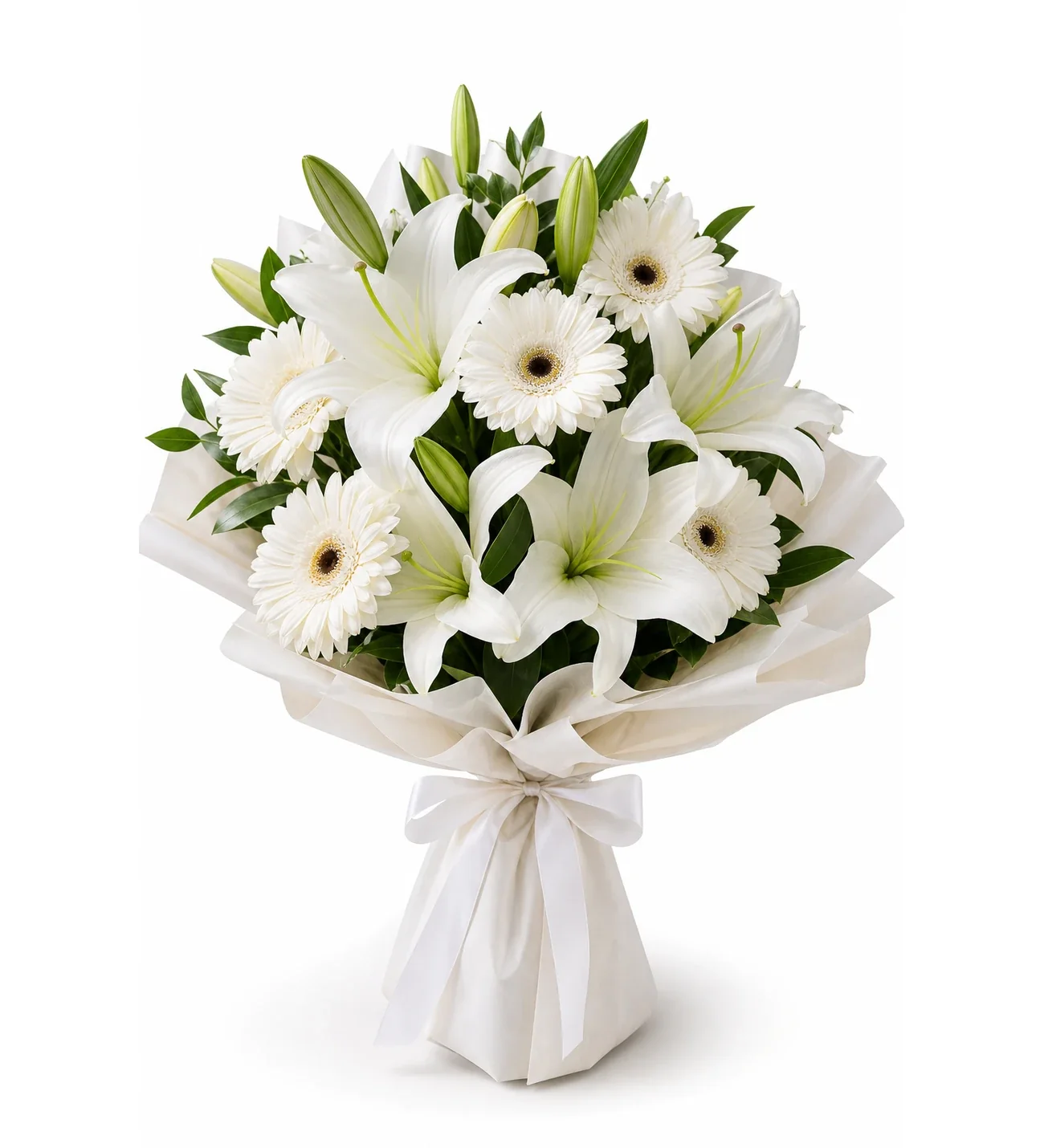 Beyaz Lilyum Beyaz Gerbera