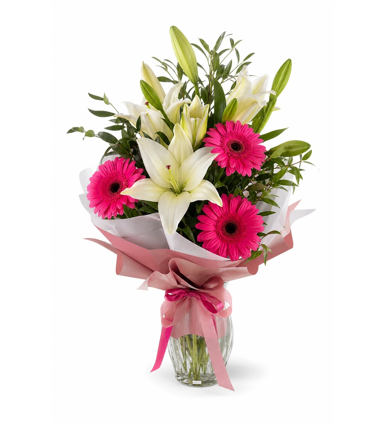 Lilyum ve Gerbera Aranjmanı